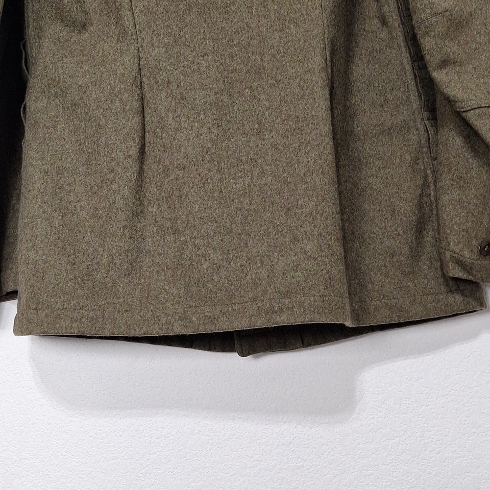 Vintage 1960 WAGNER & Co. British Army Wool Field Olive Military Jacket Size L - Picture 8 of 9